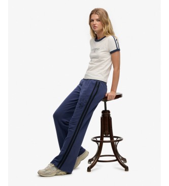 Superdry Jogger hla?e ESS Stripe Flare v mornarsko modri barvi