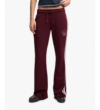 Superdry Hla?e Jogger ESS Stripe Flare v barvi bordo