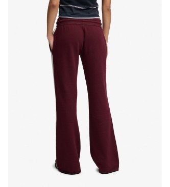 Superdry Hla?e Jogger ESS Stripe Flare v barvi bordo