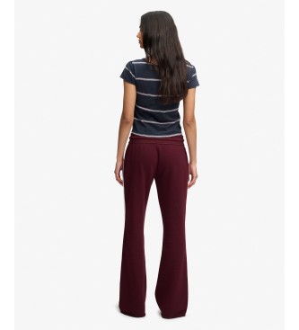 Superdry Hla?e Jogger ESS Stripe Flare v barvi bordo