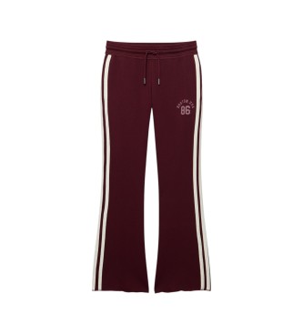 Superdry Hla?e Jogger ESS Stripe Flare v barvi bordo