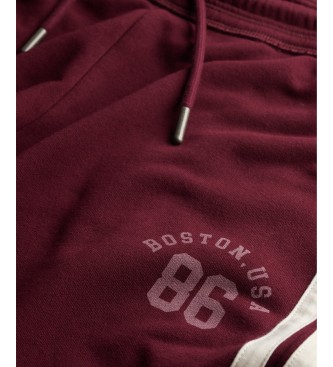 Superdry Hla?e Jogger ESS Stripe Flare v barvi bordo