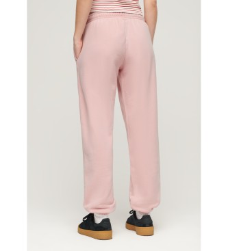 Superdry Pantaloni da jogging rosa vintage lavati