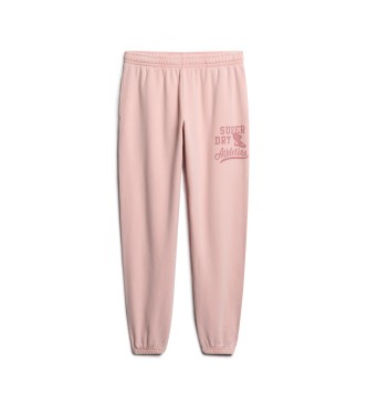 Superdry Vintage washed jogger trousers pink