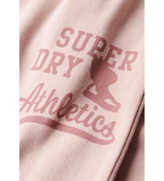 Superdry Vintage tvttade joggingbyxor rosa