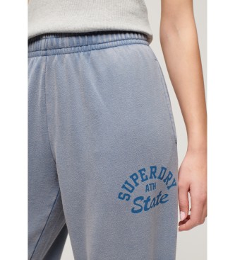 Superdry Vintage modre oprane jogger hlače