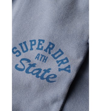 Superdry Blau gewaschene Vintage-Joggerhose