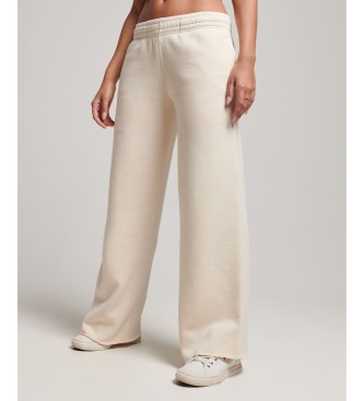 Superdry Straight joggers with off-white washed effect