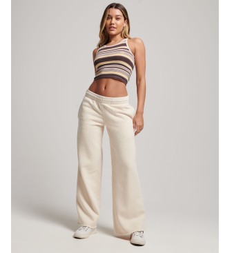Superdry Straight joggers with off-white washed effect