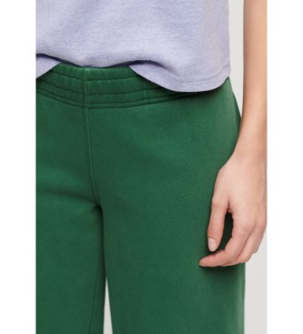 Superdry Ravne jogger hlače z zelenim spranim učinkom