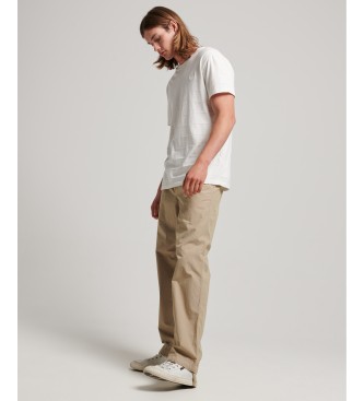 Superdry Brown woven jogger trousers