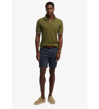 Superdry Texture green polo shirt
