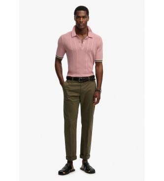 Superdry Polo Texture pink