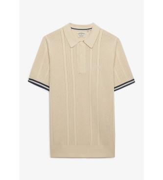 Superdry Texture beige polo shirt