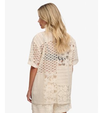 Superdry Chemise en Dentelle Resort beige