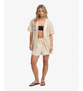 Superdry Chemise en Dentelle Resort beige