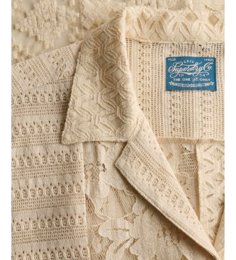 Superdry Chemise en Dentelle Resort beige