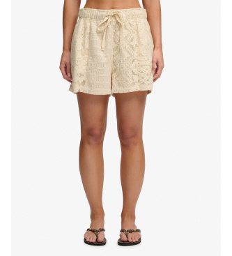 Superdry Beige Lace Shorts