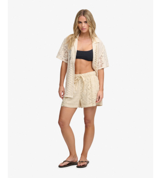 Superdry Beige Lace Shorts