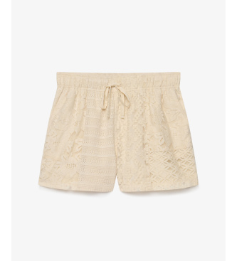 Superdry Beige Lace Shorts