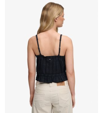Superdry Top camisola encaje marino
