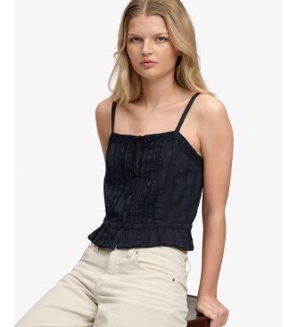 Superdry Top camisola encaje marino