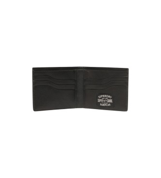 Superdry Portefeuille en cuir Goods noir