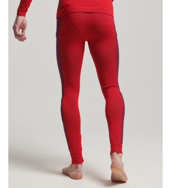 Superdry Legging interior sin costuras rojo