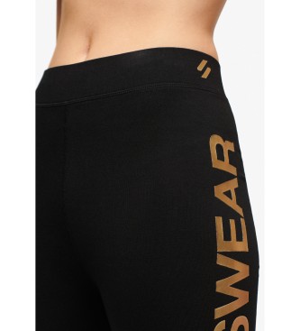 Superdry High-waisted leggings Sportswear black