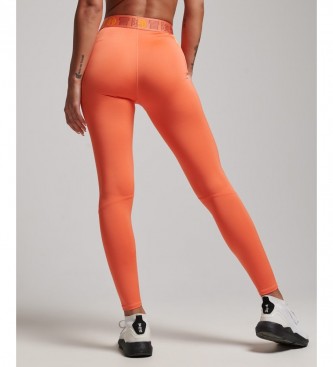 Superdry Stretchy stramme leggings Train orange