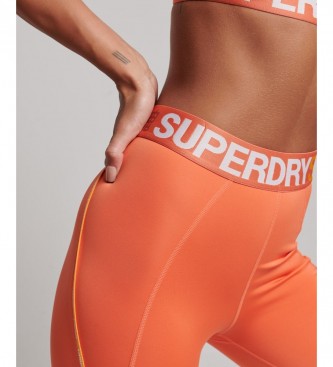 Superdry Stretchy Tight Leggings Train orange