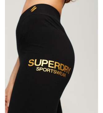 Superdry Leggings Core Sport schwarz