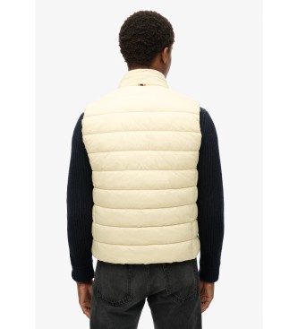 Superdry Beige letvgts quiltet vest  