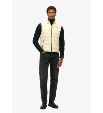 Superdry Beige lightweight quilted waistcoat  