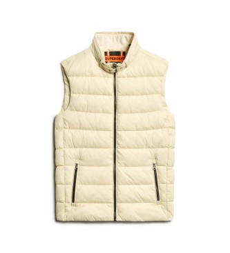 Superdry Beige lightweight quilted waistcoat  