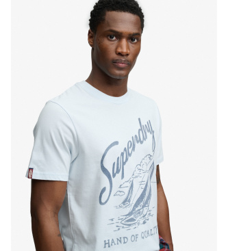 Superdry Majica Lo-fi Dockside modra