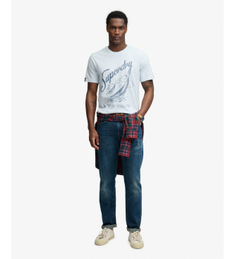 Superdry Majica Lo-fi Dockside modra