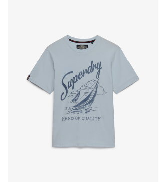 Superdry Majica Lo-fi Dockside modra
