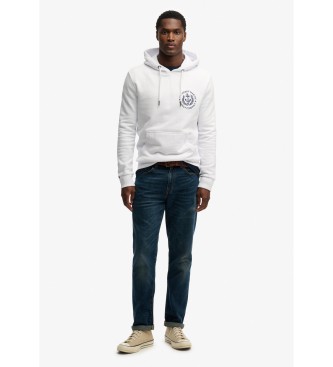 Superdry Lo-Fi Dockside White Hoodie