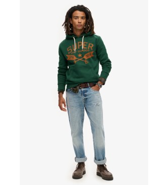 Superdry Lo-Fi Outdoor Grafisch Sweatshirt groen