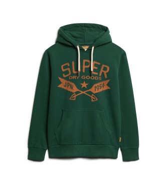 Superdry Felpa verde con grafica Lo-Fi Outdoor