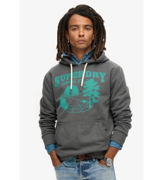 Superdry Sudadera Lo-Fi Outdoor Graphic gris