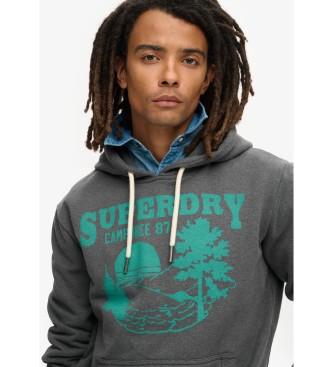 Superdry Sudadera Lo-Fi Outdoor Graphic gris