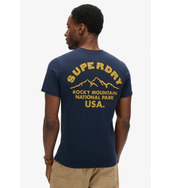 Superdry T-shirt avec graphique Outdoor en marine