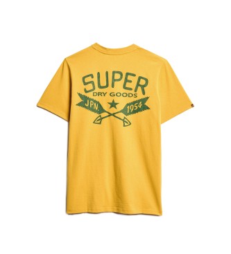 Superdry T-Shirt mit gelber Outdoor-Grafik