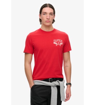 Superdry T-Shirt mit roter Outdoor-Grafik