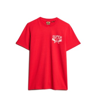 Superdry T-Shirt mit roter Outdoor-Grafik