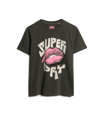 Superdry Koszulka Lo-Fi Punk czarna