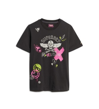 Superdry Lo-Fi Punk T-shirt svart