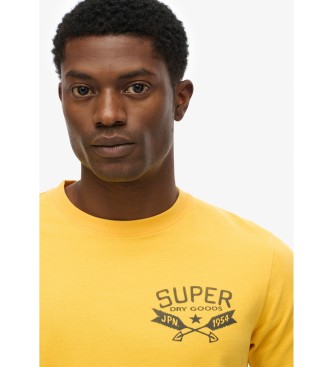 Superdry T-shirt Lo Fi Outdoors Chest amarela